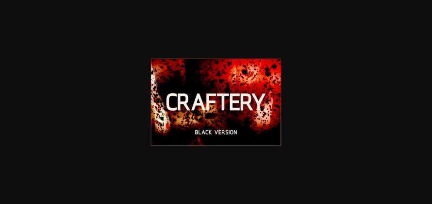 Craftery Black Font Poster 3