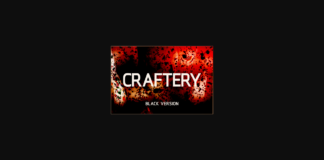 Craftery Black Font Poster 1