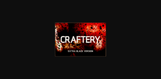 Craftery Extra Black Font Poster 1