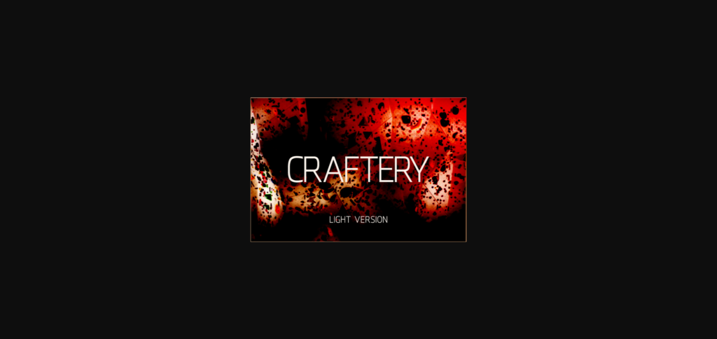 Craftery Light Font Poster 3