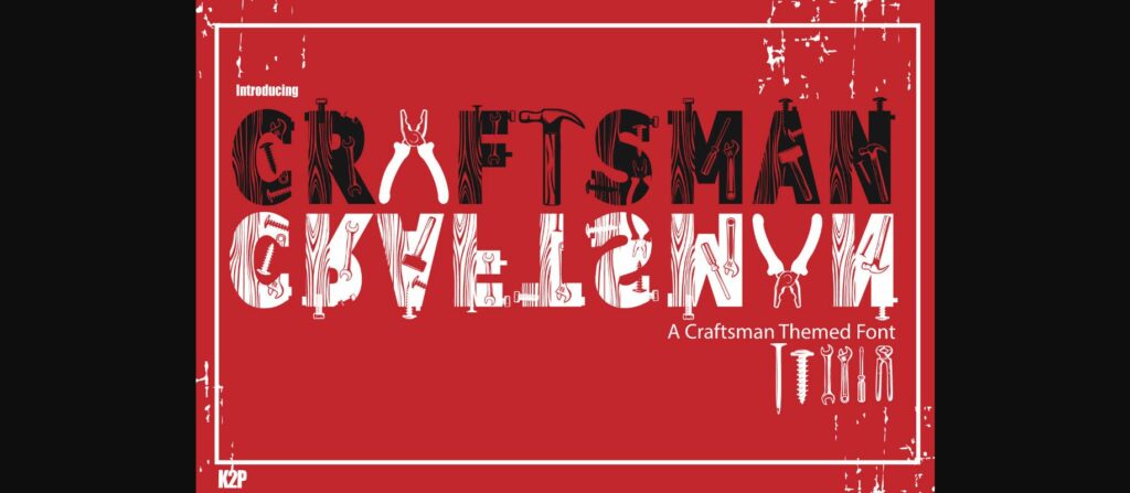 Craftsman Font Poster 1