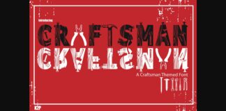 Craftsman Font Poster 1