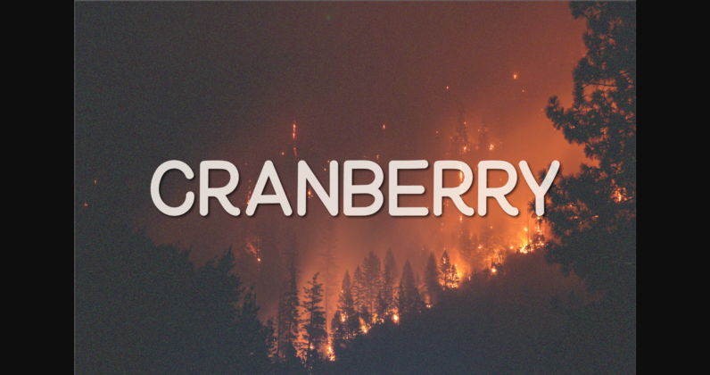 Cranberry Font Poster 1