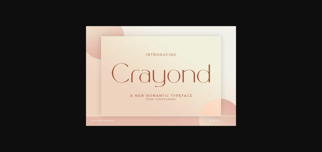 Crayond Font Poster 3