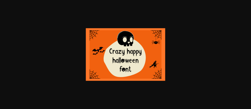 Crazy Happy Halloween Font Poster 3