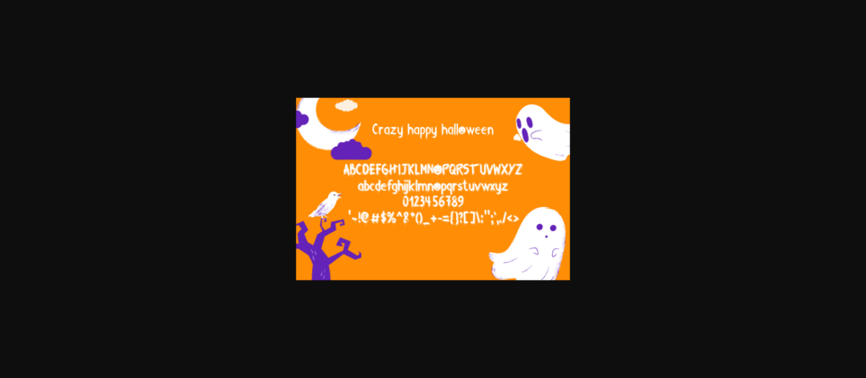 Crazy Happy Halloween Font Poster 5