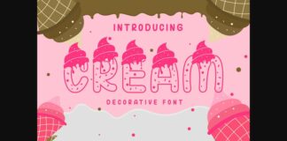 Cream Font Poster 1