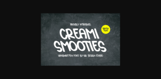 Creami Smooties Font Poster 1