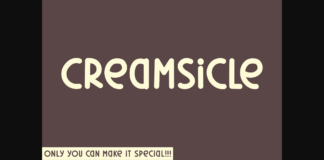 Creamsicle Font Poster 1