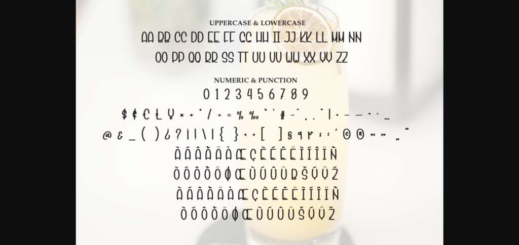 Creamy Lemonade Font Poster 9