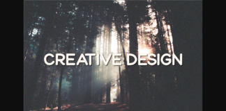 Creative Design Font Poster 1