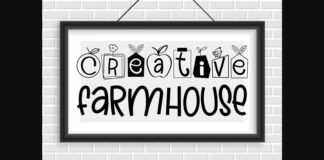 Creative Farmhouse Font Poster 1