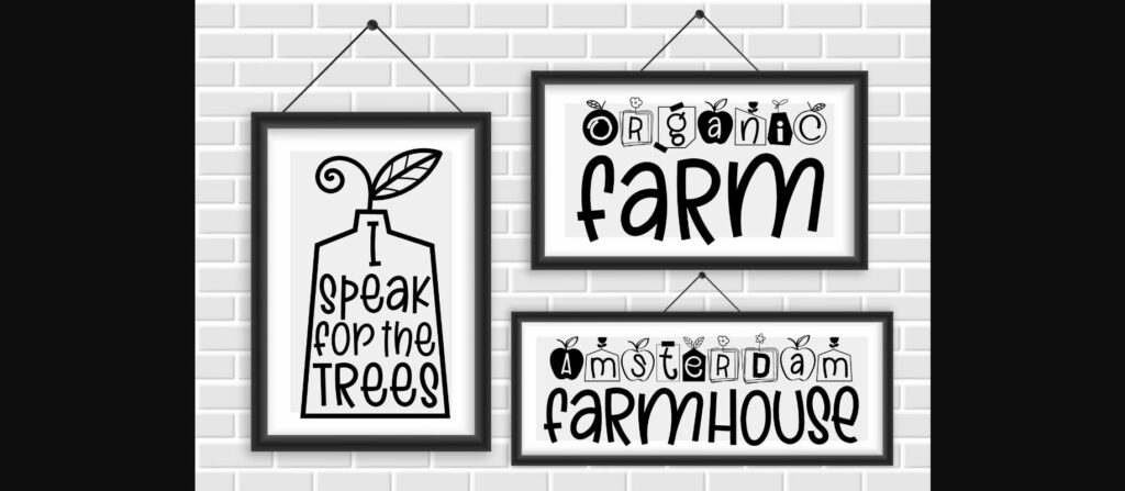 Creative Farmhouse Font Poster 4