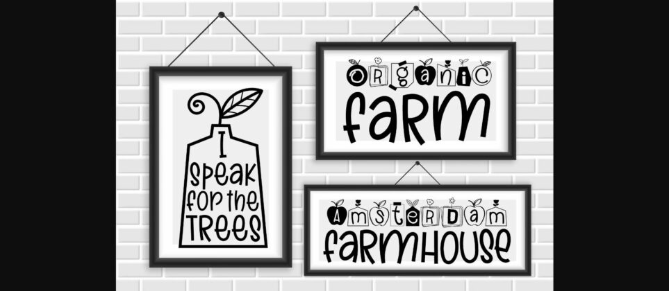 Creative Farmhouse Font Poster 2