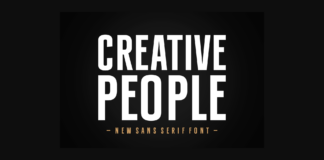 Creative People Font Poster 1