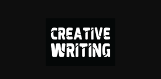 Creative Writing Font Poster 1