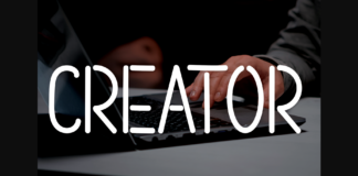 Creator Font Poster 1