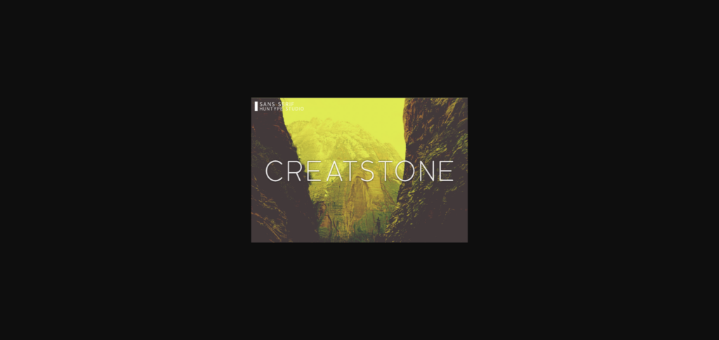 Creatstone Font Poster 3