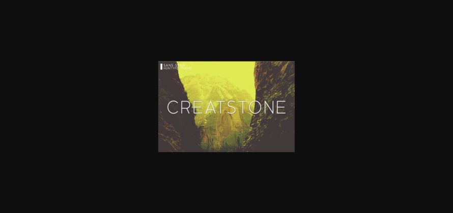 Creatstone Font Poster 3