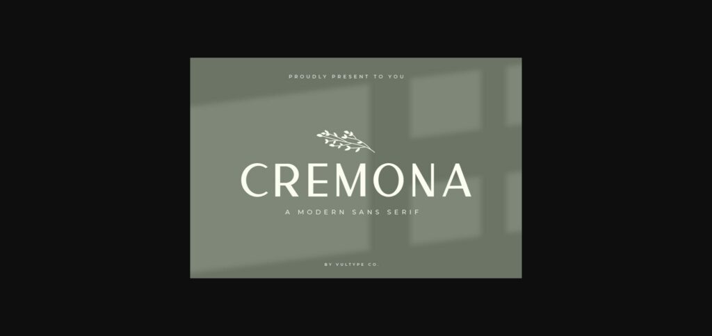 Cremona Font Poster 1