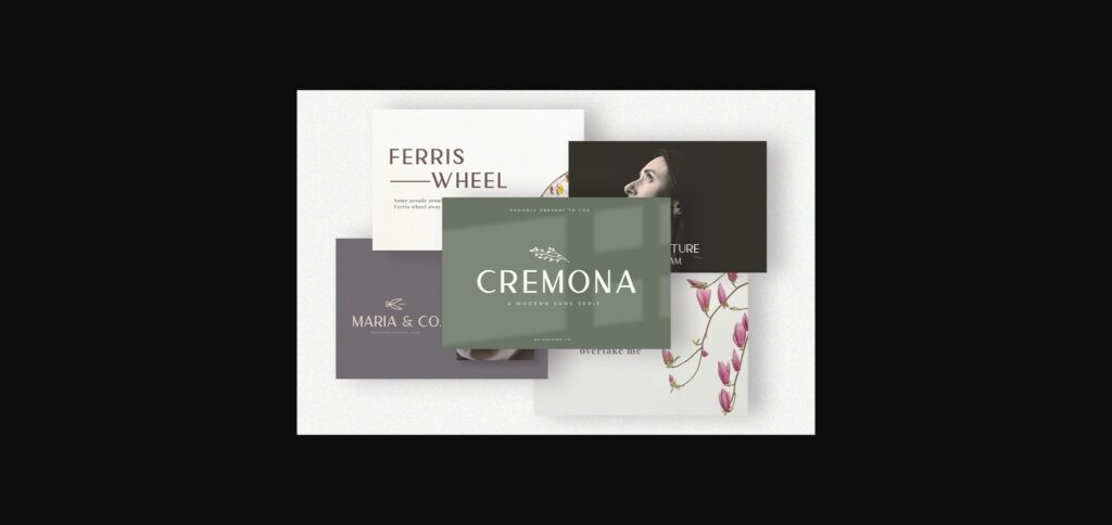 Cremona Font Poster 2