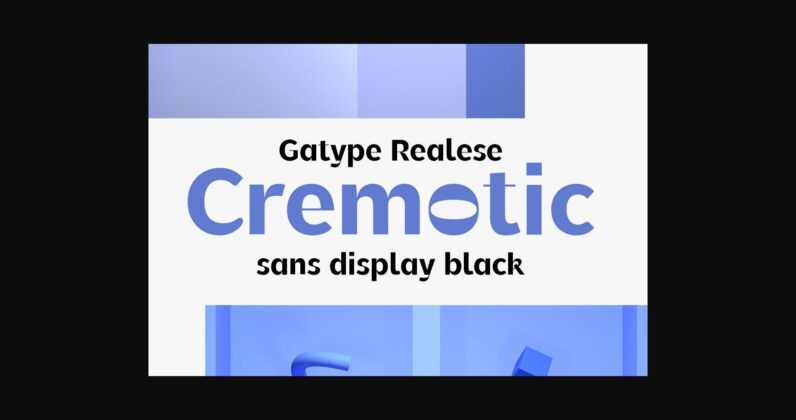 Cremotic Font Poster 1