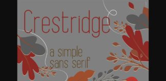 Crestridge Font Poster 1