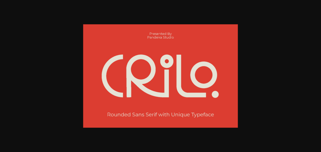 Crilo Font Poster 3