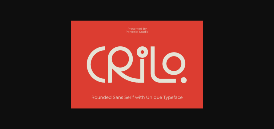 Crilo Font Poster 3