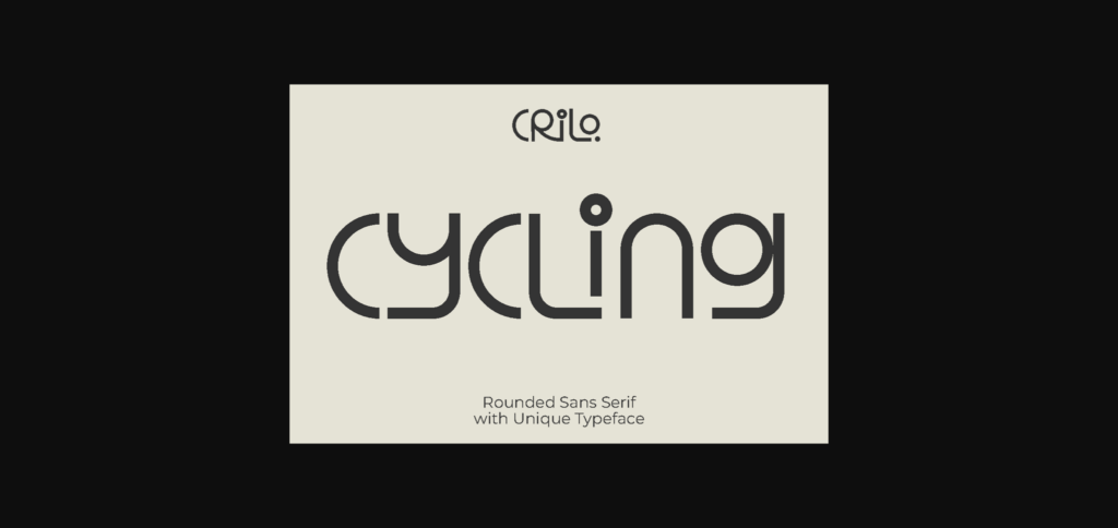 Crilo Font Poster 6