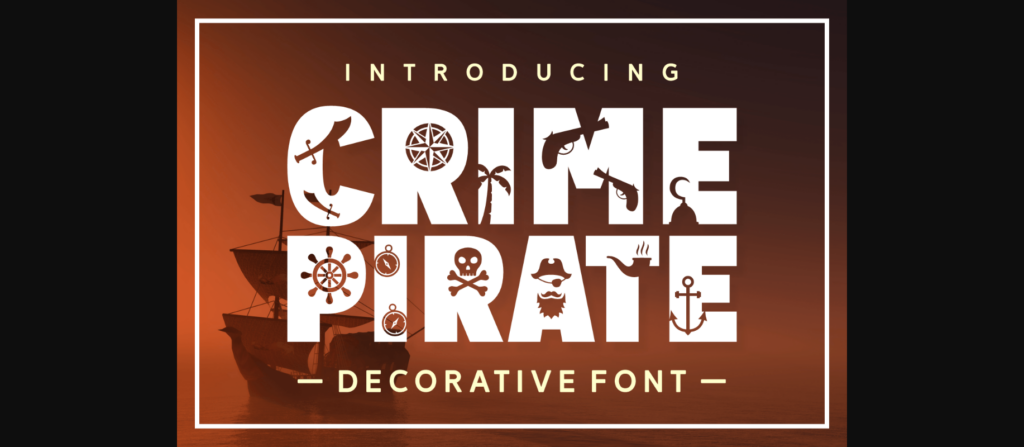 Crime Pirate Font Poster 3