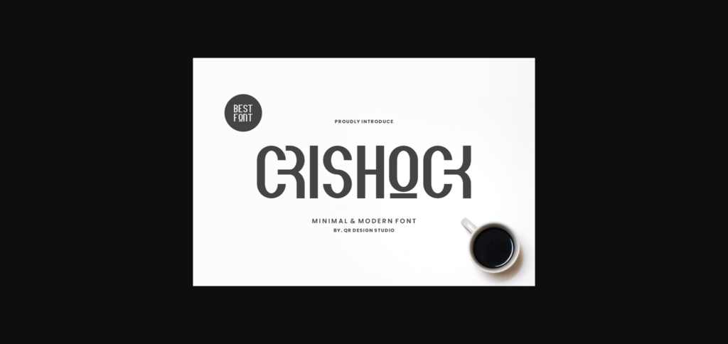 Crishock Font Poster 3