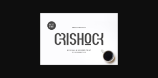 Crishock Font Poster 1