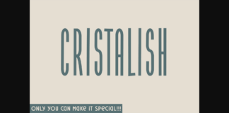 Cristalish Font Poster 1