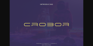 Crobor Font Poster 1