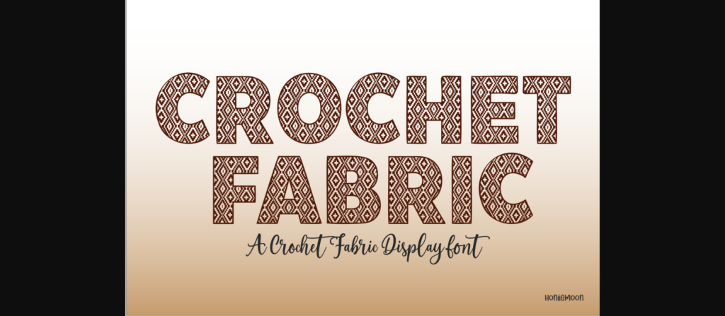 Crochet Fabric Font Poster 3