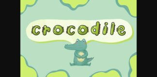 Crocodile Font Poster 1