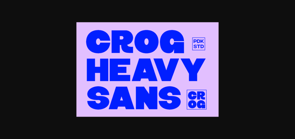 Crog Font Poster 1