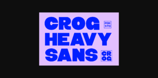 Crog Font Poster 1