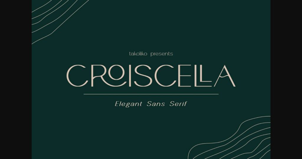 Croiscella Font Poster 1