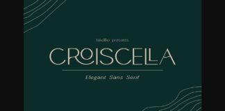Croiscella Font Poster 1