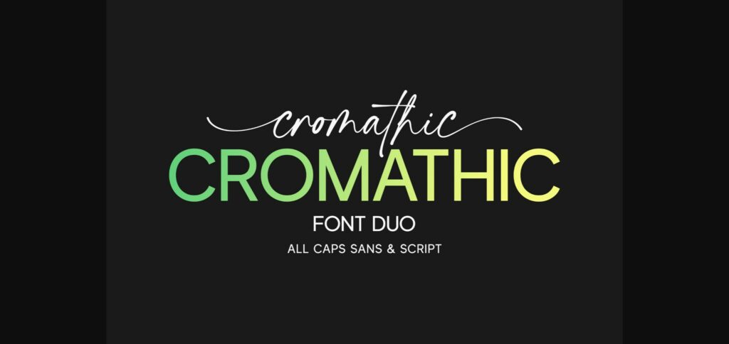 Cromathic Font Poster 3