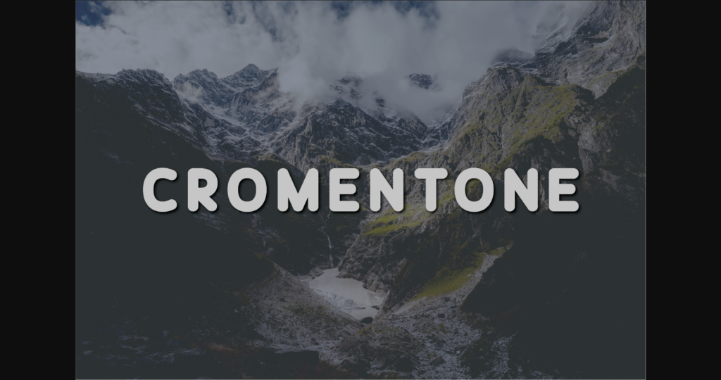 Cromentone Font Poster 3