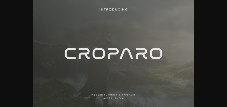 Croparo Font Poster 3