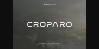 Croparo Font Poster 1