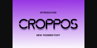 Croppos Font Poster 1