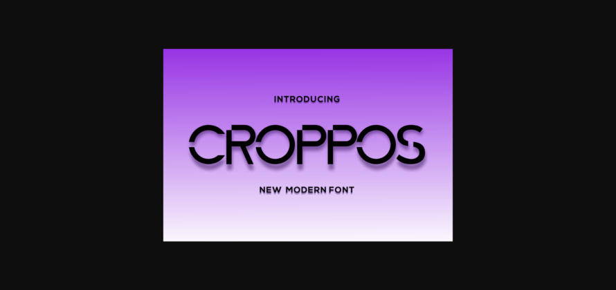 Croppos Font Poster 4