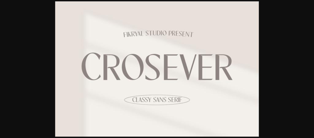 Crosever Font Poster 1