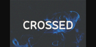 Crossed Font Poster 1