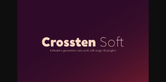 Crossten Soft Font Poster 1